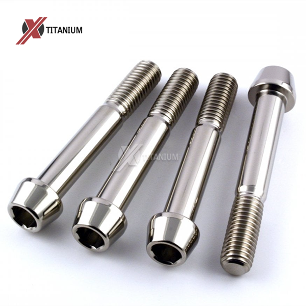 DIN912 Titanium Hexagon Socket Tapered Head Bolts